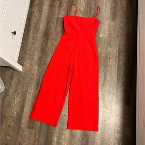 ASTR wide leg red jumpsuit, size small